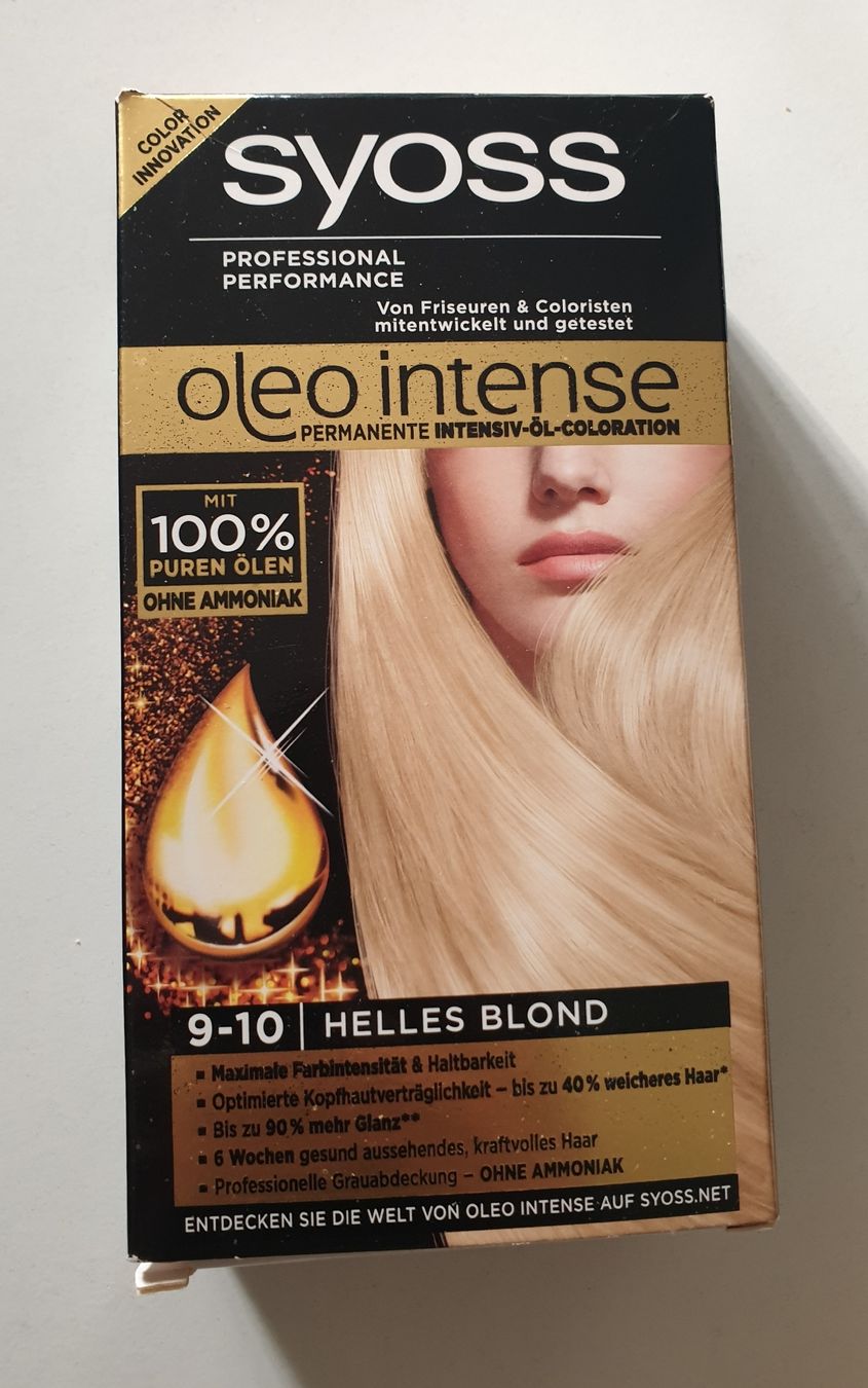 Färbemittel: Syoss Oleo Intense 9-10 Helles Blond - Neu & Original! – Neu und originalverpackt aus Reinach BL von Silvester1900