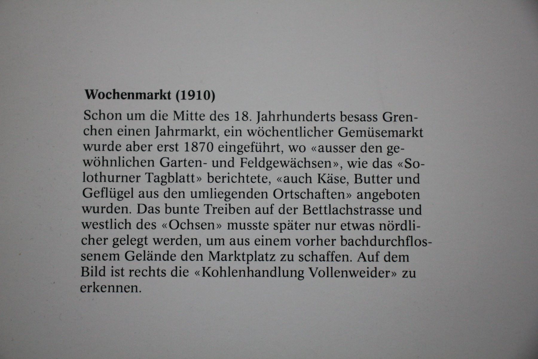 Posters & Illustrations: Das alte Grenchen - 3 Bilder – D'occasion à Wiedlisbach par han_n6ff 2
