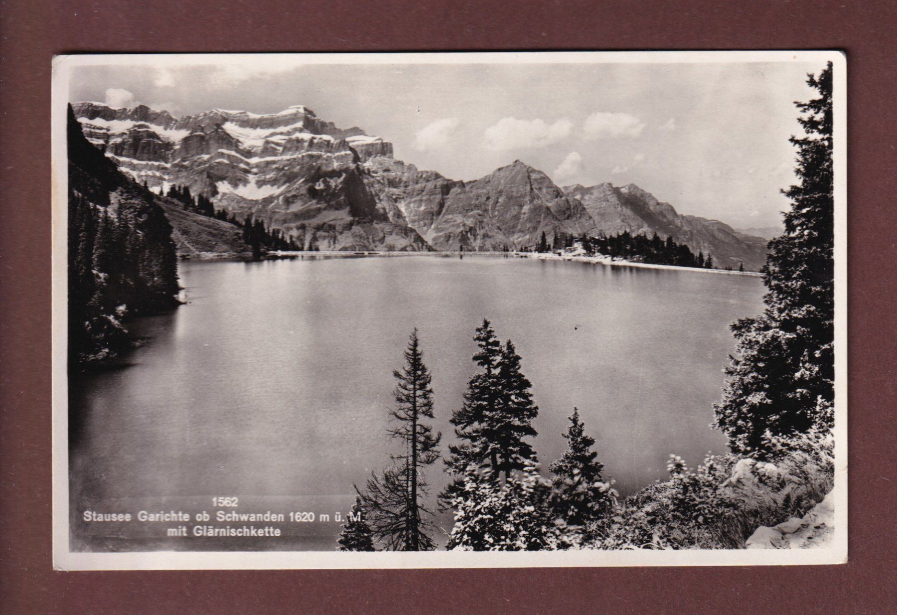 Cartoline postali: STAUSEE GARICHTE ob Schwanden - 1954 // Eckbug // – Usato da Pully venduto da nicecards-shop