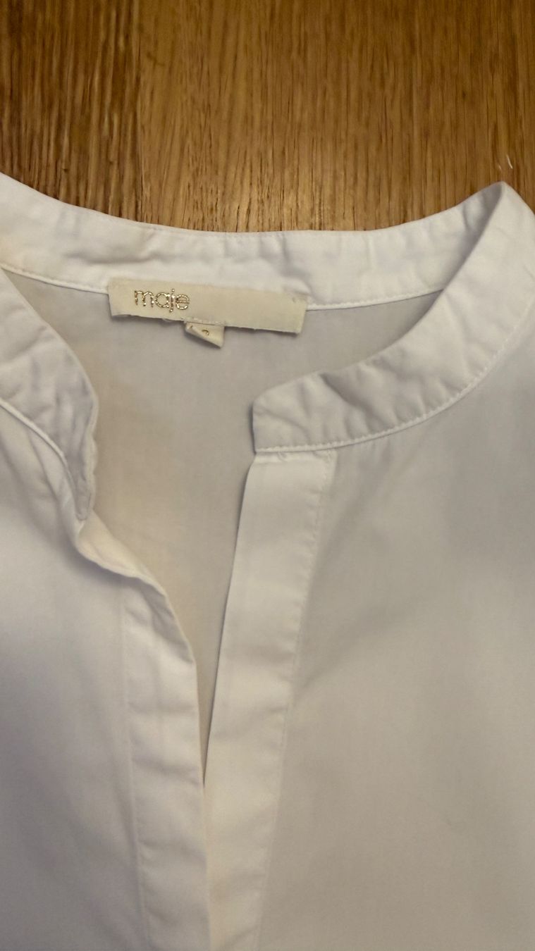 Maje Blusen: MAJE Hemd klassisch elegante Bluse weiss Baumwolle Spitze – Gebraucht aus Faulensee von Liebes_Kind_2019 6