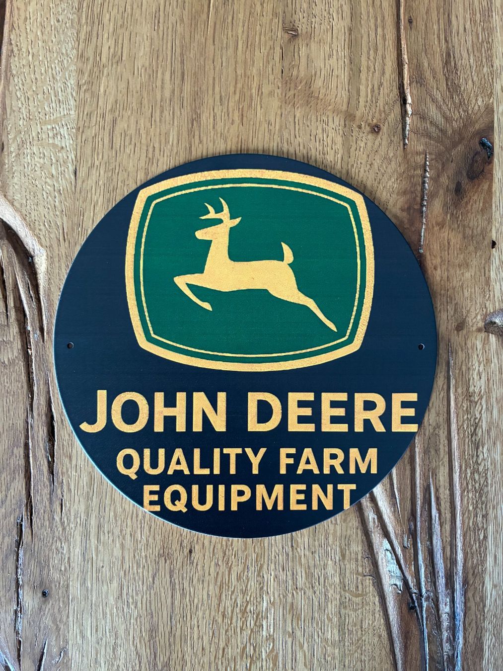 John Deere Trattori: Schönes John Deere Retro  Blechschild / 20 CM / neu!!! – Nuovo e nell'imballaggio originale da Bremgarten AG venduto da Eurotiz