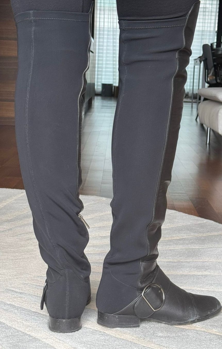 Pinko Scarpe da donna: PINKO leather over-the-knee boots 38 – Usato da Zürich venduto da s4mister 3