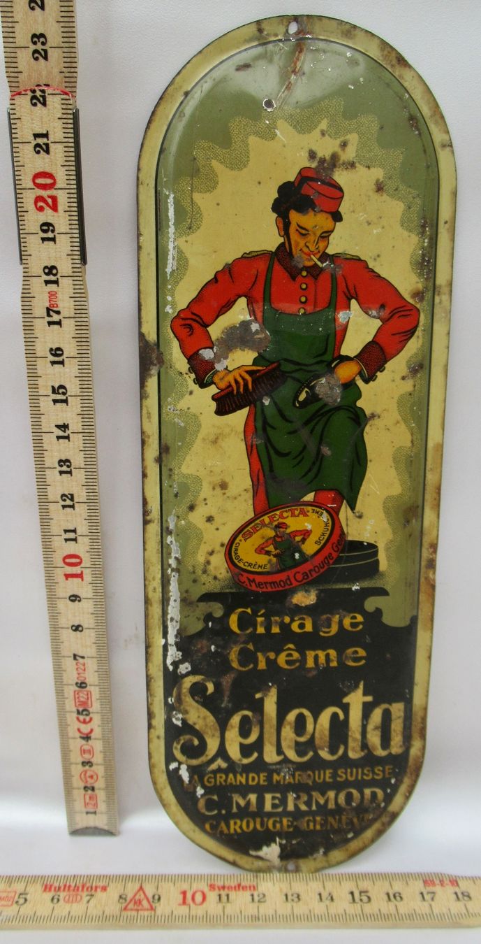 Insegne: Blechschild Cirage Creme Selecta – Usato da Bern venduto da Colligentes 8