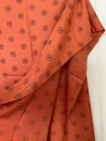 Seiden Stoff 90 x 310 cm rostbraun 👚