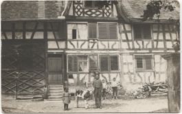 LANDWIRTSCHAFT/BAUER MIT KALB 1920 ZH?