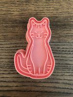 Katze Ausstechform mit Stempel Guetzli Ausstecher