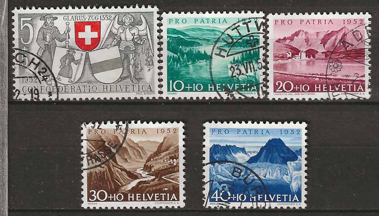 Tutti i francobolli: PP052 - Pro Patria 1952 obl. – Usato da Trélex venduto da Phil_Albert