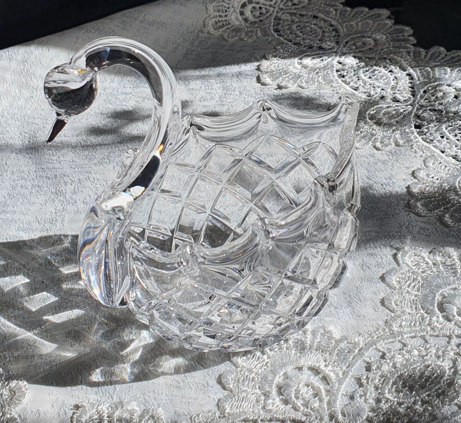 Globus Bicchieri: Schöner Schwan,Handgeschliffenes Glas – Nuovo (secondo la descrizione) da Mönchaltorf venduto da Joka013 1