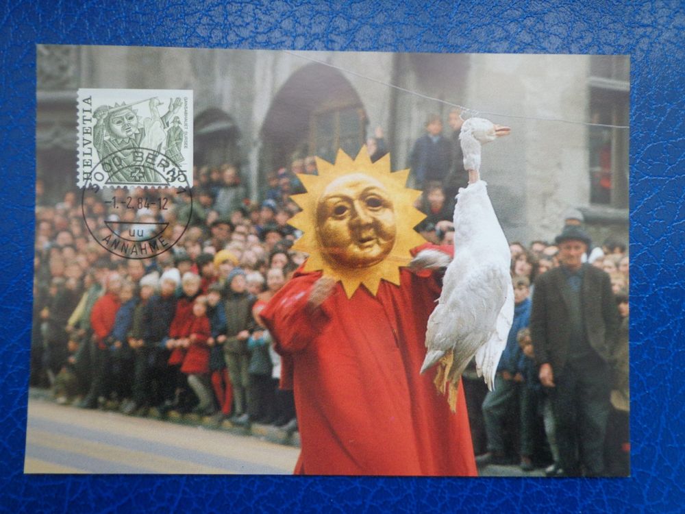 Maximumkarte MK 1.2.1984 Timbre NON DENTELÉ HAUT ET DROITE Kaufen auf Ricardo