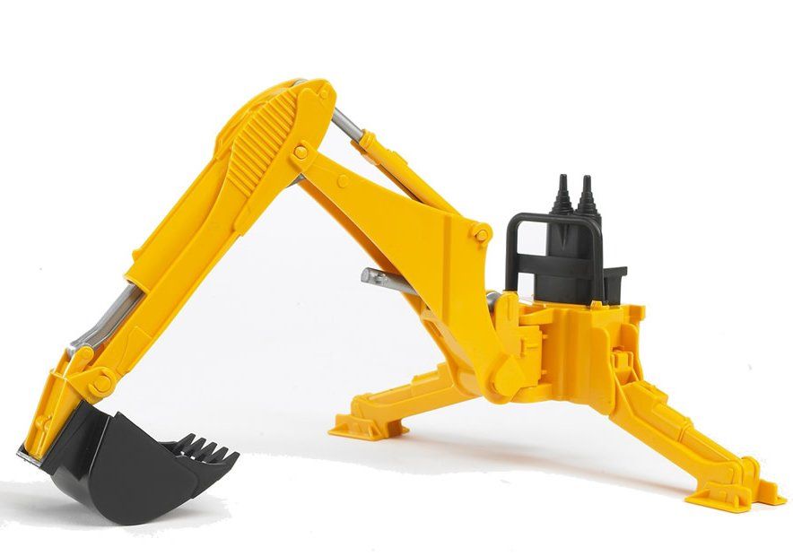 Bruder Giocattoli: BRUDER Traktor mit Kippanhaenger, Frontloader und Heckbagger – Nuovo (secondo la descrizione) da Zug venduto da nikspk 4
