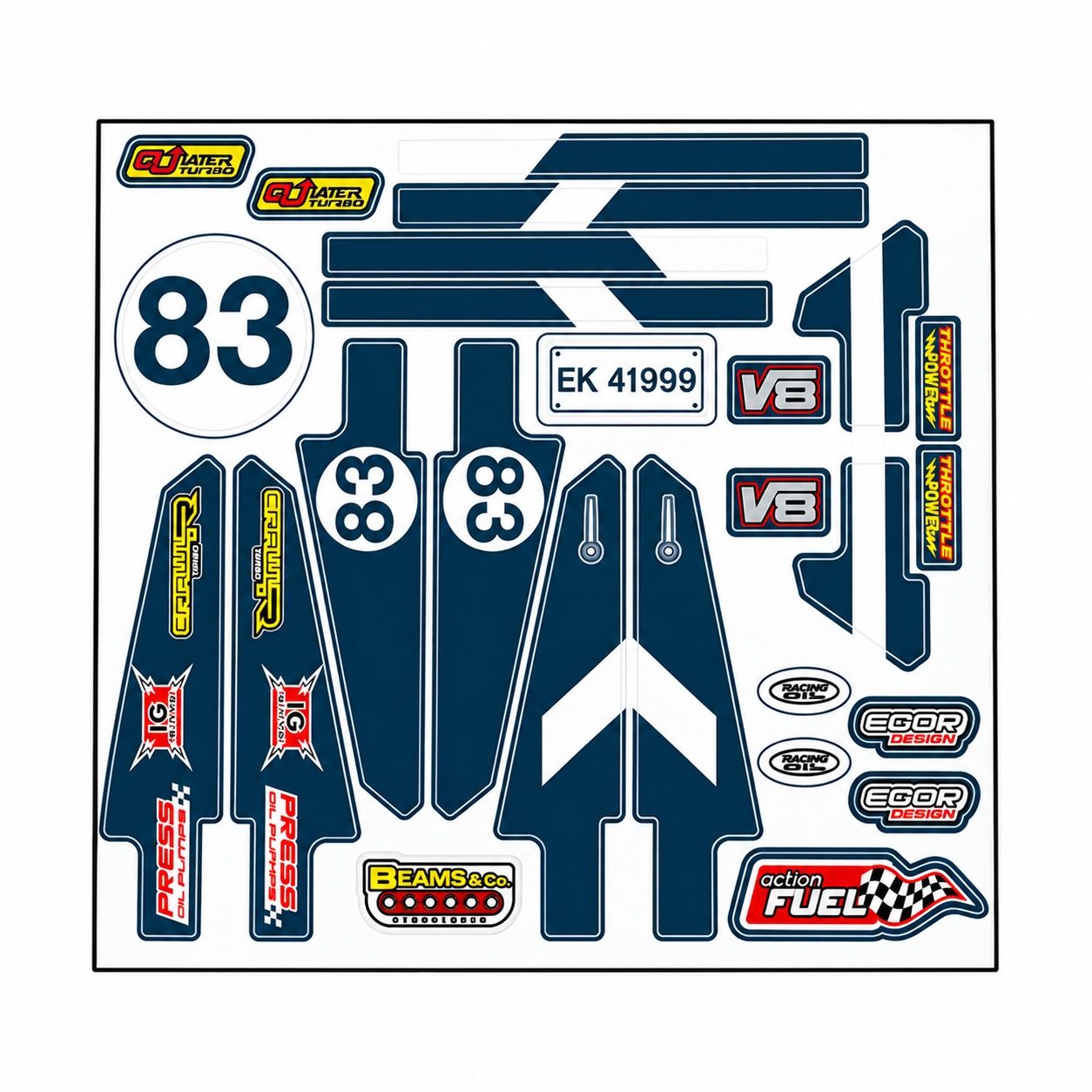 Sticker: Lego Technic 41999 Sticker Satz – Nuovo e nell'imballaggio originale da Schwenden venduto da Noppenwelt.ch