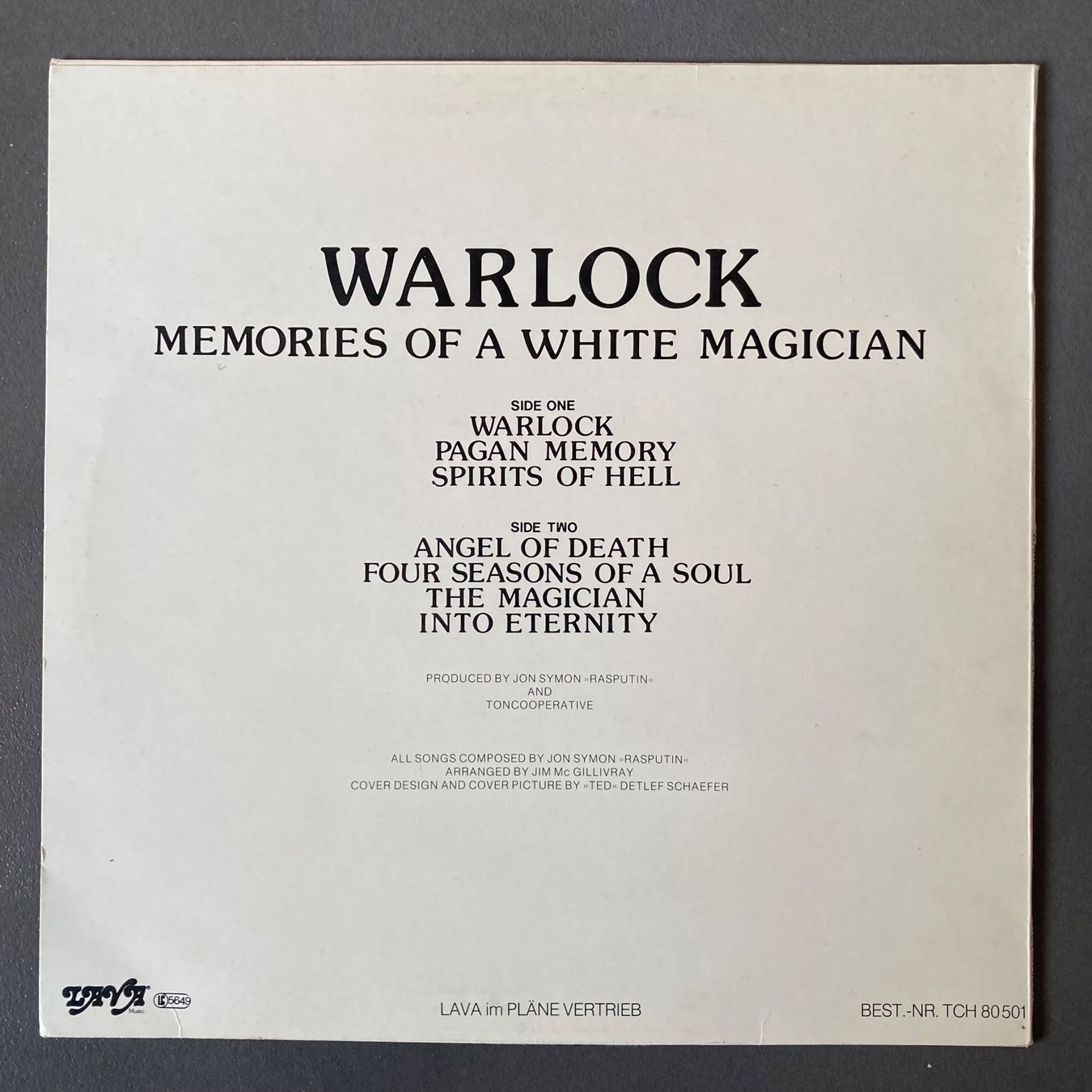 Dischi in vinile: Warlock - Jon Symon "Rasputin" - LP – Usato da dachsen venduto da oheio 1
