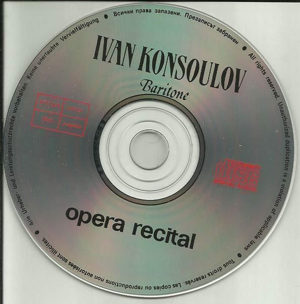 CD: Opera Recital CD Ivan Konsulov Master 1989 – Usato da St. Margarethen TG venduto da ursk10 2