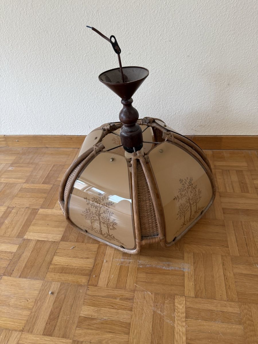 Lampadari & plafoniere: Rustikale Deckenlampe mit Waldmotiv - Gemütliches Licht – Usato da Zürich venduto da chi_xhq5 6