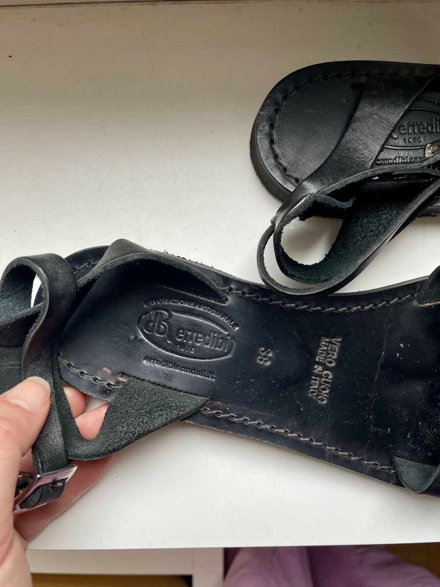 Scarpe da uomo: Echtleder Sandalen, schwarz, Grösse 38 – Usato da Zürich venduto da Carlajimena 5