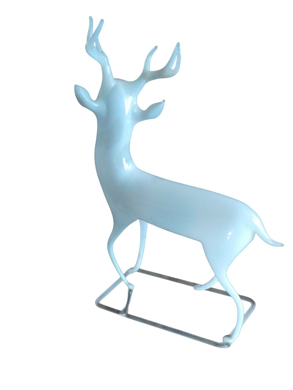 Statuette: Glastier Hirsch Lauscha antik – Usato da Mörschwil venduto da antiksalon21 6