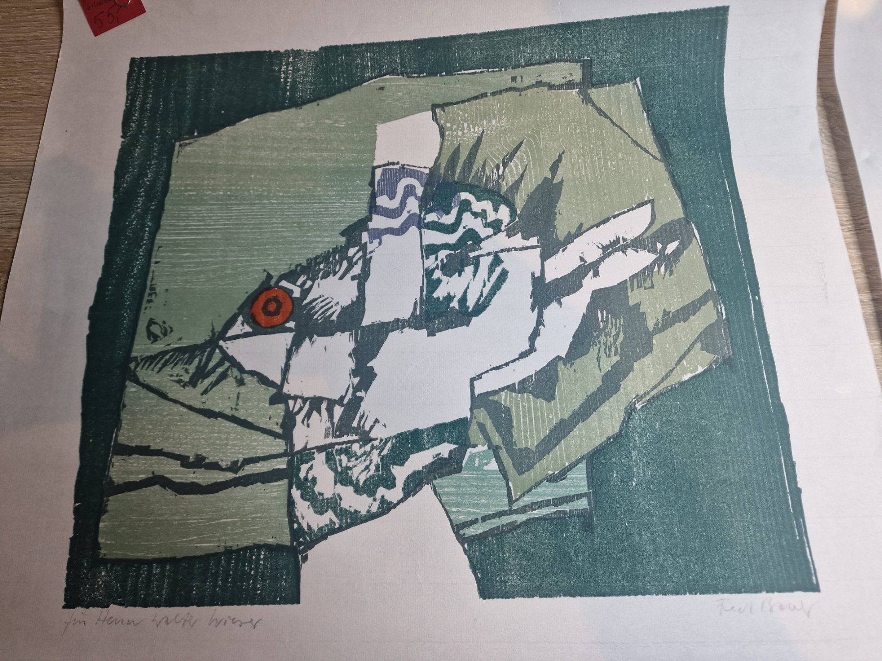 Tutti i francobolli: 2 x Litographie Fred Bauer Signiert – Usato da BÜLACH venduto da TimeDeals_Pavelka 1