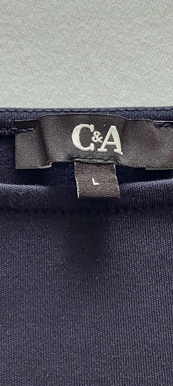 C&A T-shirt: C&A Oberteil dunkelblau Grösse L 3/4 Arm  – Nuovo e nell'imballaggio originale da Kreuzlingen venduto da peugeotj9 3