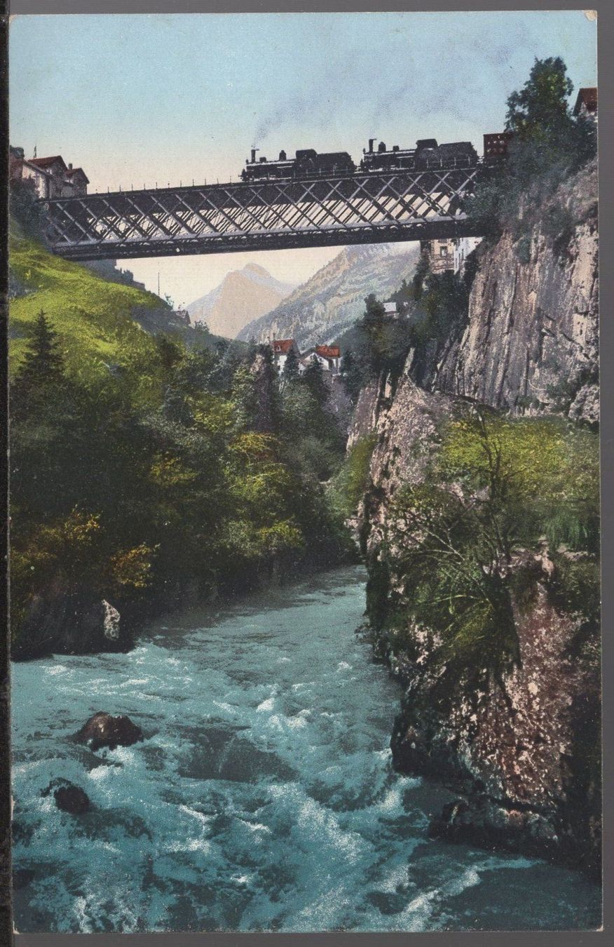 Cartoline postali: Gotthardbahn  Viadukt bei Göschenen – Usato da Aarau venduto da kufi44