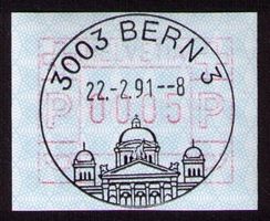 ATM 7Ax_Sonder-VO 3003 BERN 22.2.1991_700 Jahre Schweiz !