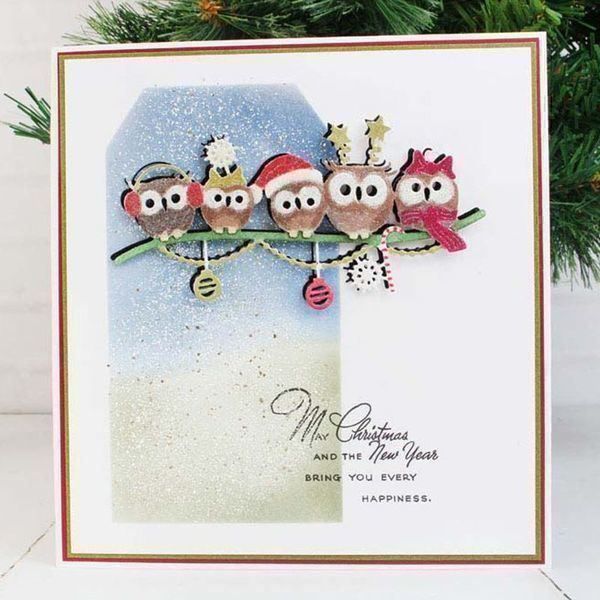 Eulen Weihnachtsschmuck Aus Acryl – Niedlicher Baumschmuck Mit Bändchen, Für Baum & Fensterdeko