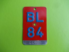 Velonummer / Fahrradnummer BL 84
