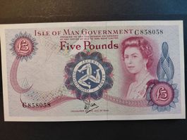 Isle of Man 5 Pounds ND 1979 - perfect UNC