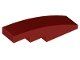 Lego Dark Red Slope, Curved 4 x 1 48 Stück