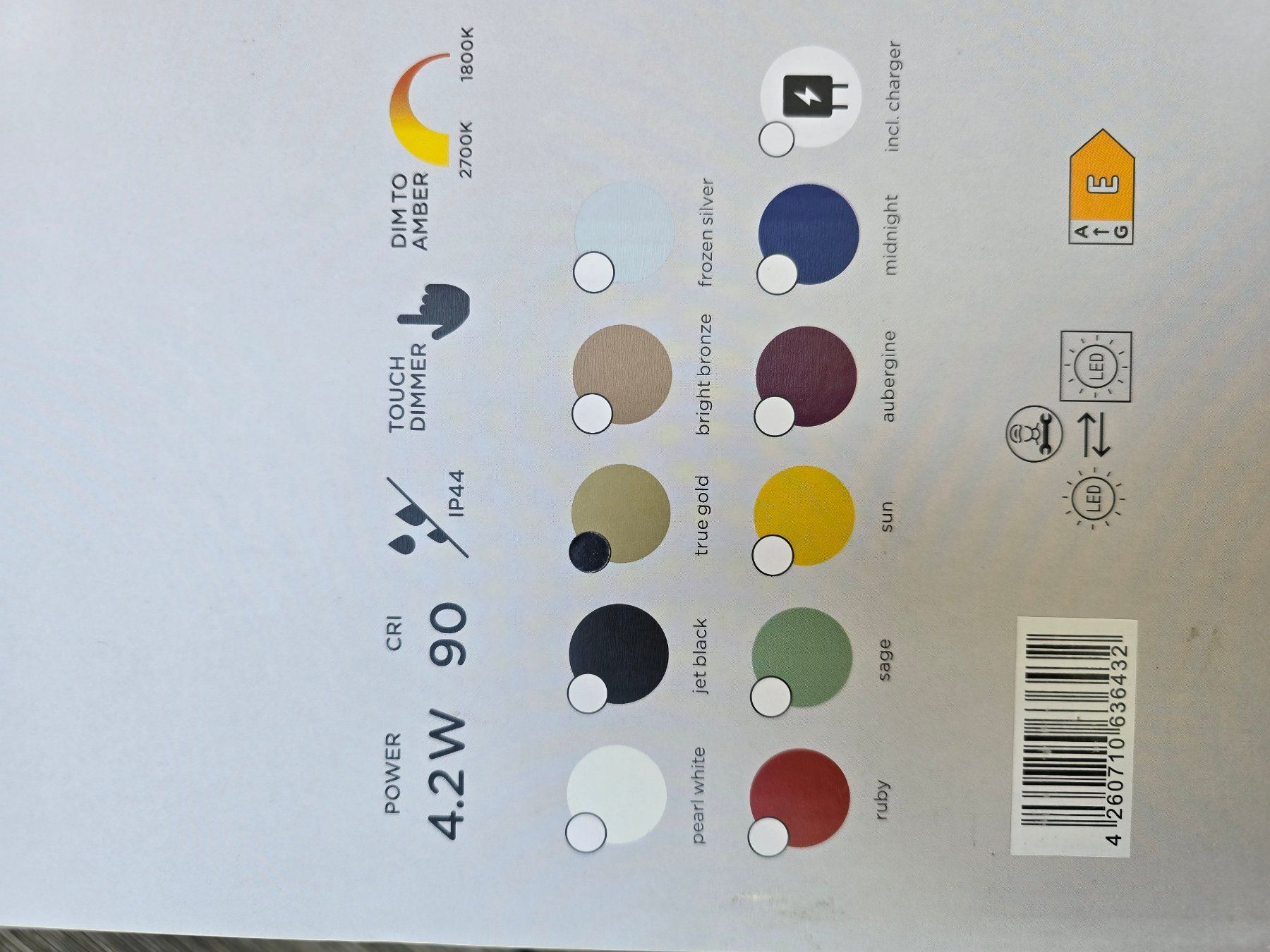 Lampade: LED-Leuchte: ip44 gold-neu – Nuovo e nell'imballaggio originale da Romanshorn venduto da Rachacha 2