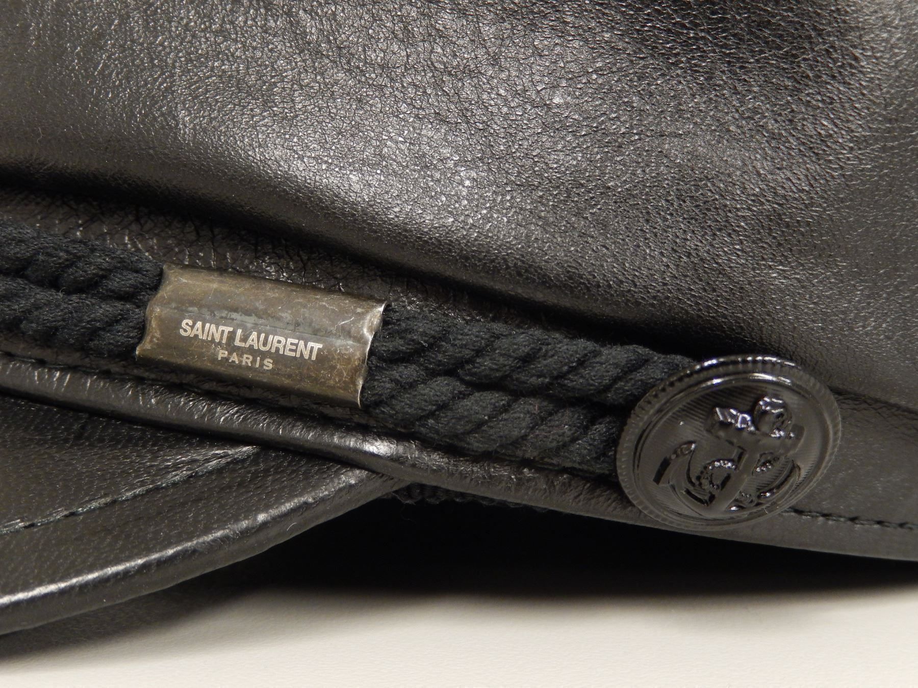 Saint Laurent Hüte, Mützen & Caps: Orig. SAINT LAURENT Ledermütze Gr. S – Neu (gemäss Beschreibung) aus Tuggen von vivira 1