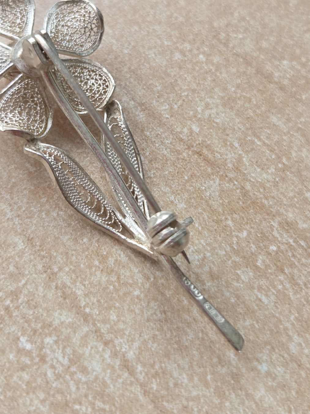 Spille & Fermagli: Vintage 800er Silber Brosche Blume – Usato da Winterthur venduto da katzen07 3