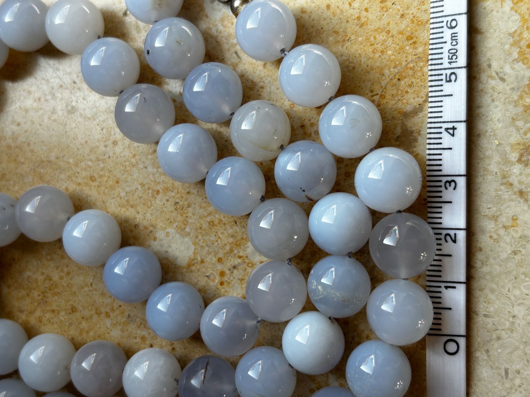 Catenine: Halskette CALCIT hellblau (75cm) – Usato da Laufen venduto da belleskulptur 8