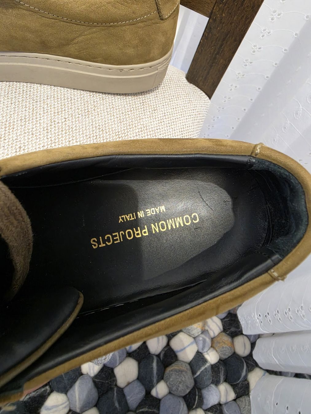 Scarpe da uomo: Sneaker Common Projects Wildleder oliv Grösse 42  – Usato da Adligenswil venduto da FriedasWelt 3