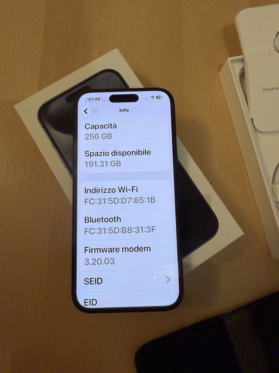Apple Telefoni cellulari / Smartphones: Apple iPhone 15 Pro 256gb Blue – Usato da Uznach venduto da enrico06 3