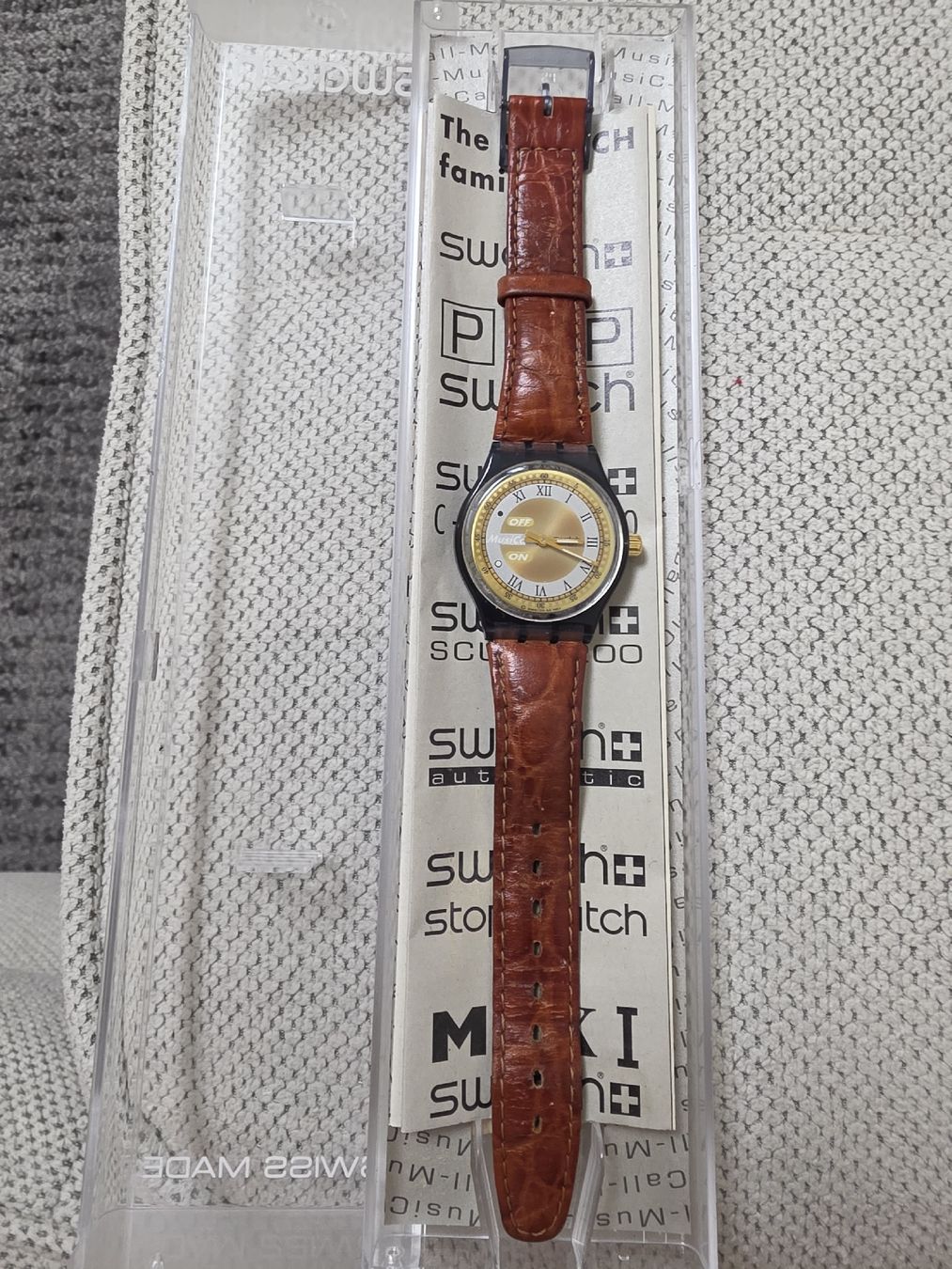 Swatch Uhren: Originale Swatch Musicall von 1993: "Sax" – Gebraucht aus Basel von Nora2020 2