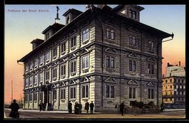AK Zürich, Rathaus des Ortes