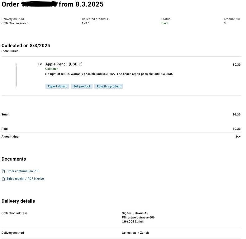 Apple Penna & Evidenziatori: Apple Pencil USB C – Usato da Schlieren venduto da DGamboni 4