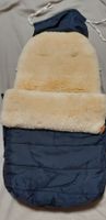 Winterfusssack Lammfell, navy