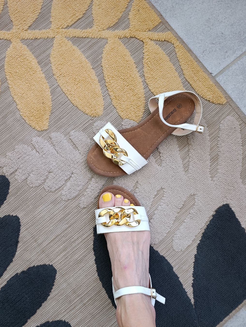 Graceland Scarpe da donna: SANDALES GRACELAND BLANC 38 – Usato da Sierre venduto da shirley04 4