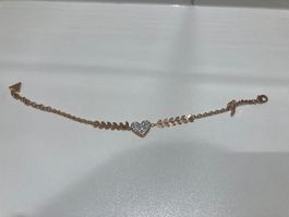 Guess Armband Herz Roségold Damen Neuwertig