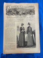 La Mode Illustrée 1889 Antike Kleidung Design Kostüm