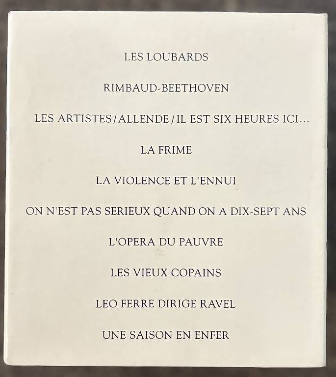 CD: Léo Ferré. Coffret 11 CDs – Usato da Wallisellen venduto da pie_mf67 1