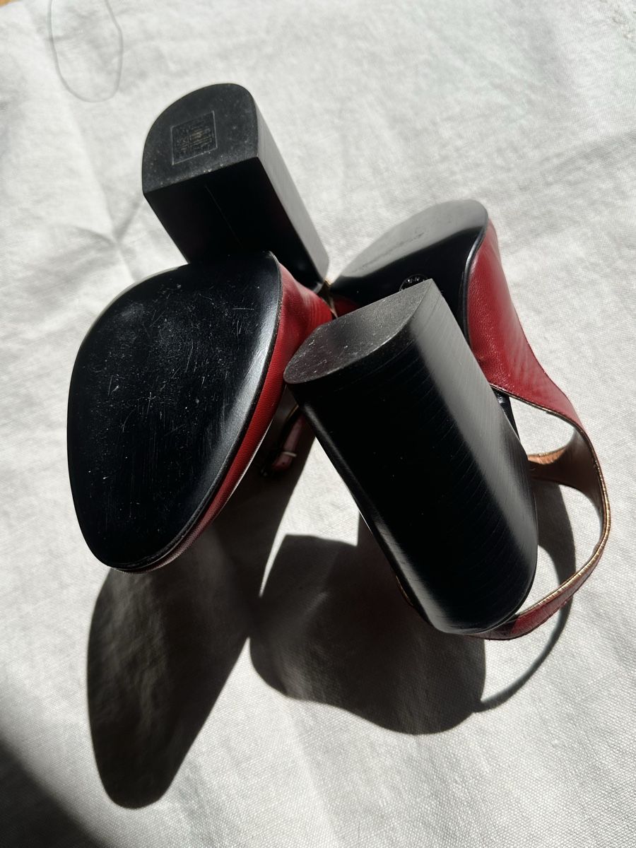 Dries Van Noten Chaussures femmes: Dries Van Noten red Slingback Pumps – Neuf (Voir description) à Gandria par dyscpk 5
