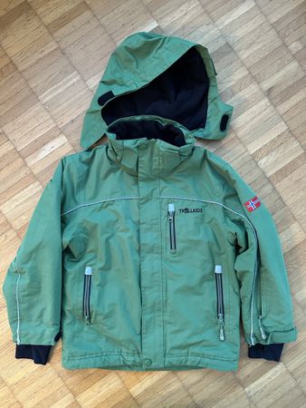 Trollkids Winterjacke grün Gr. 128, top Zustand!