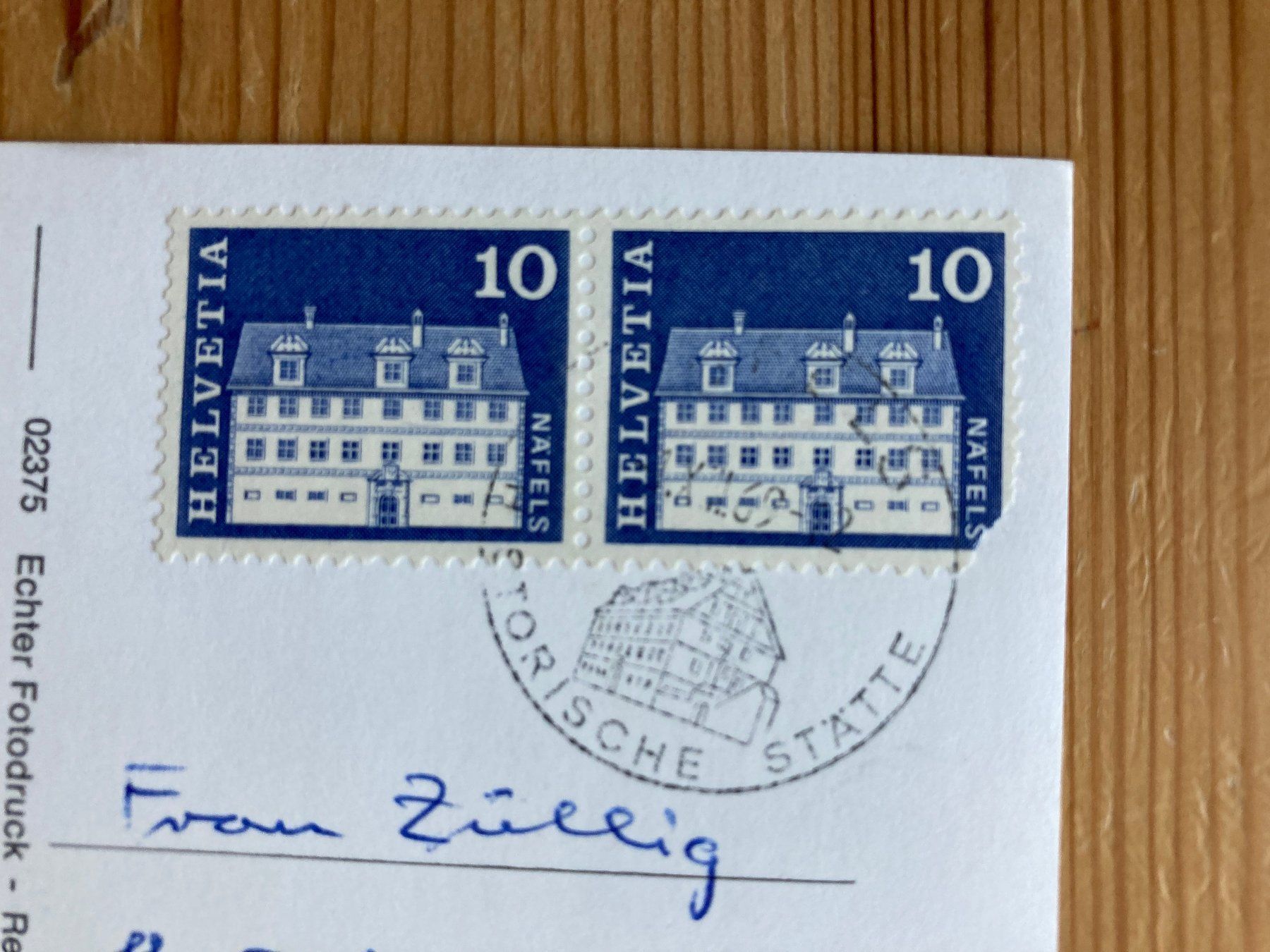 Cartoline postali: Näfels - Prunkzimmer im Freulerpalast - AK 1969 – Usato da Oberuzwil venduto da Henri09 1