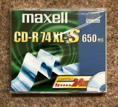CD & DVD vergini: Maxell CD-R 74XL-S 650MB – Nuovo e nell'imballaggio originale da Fislisbach venduto da Hast1976