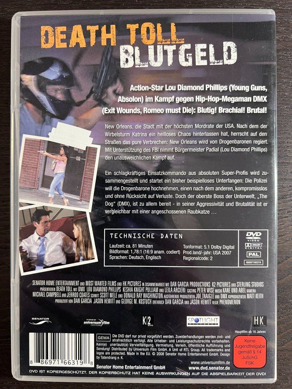 Tutti i DVDs: Death Toll - Blut Geld – Usato da Zürich venduto da FilmFreunde 1