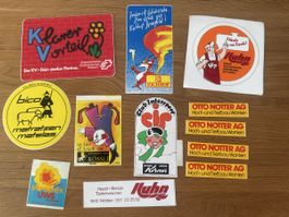 Vintage Aufkleber Bico Notter Schweiz Sticker Konvolut