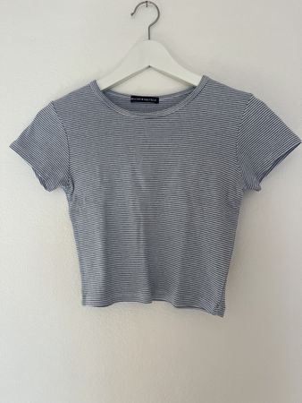 Blue Striped Top, XS, Brandy Melville