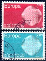 FRANKREICH EUROPAMARKEN 1970 GESTEMPELT - K596